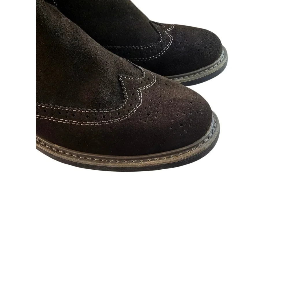 Perry Ellis Portfolio Mens Chelsea Ankle Boots‎ Size 10.5 Black Pull On